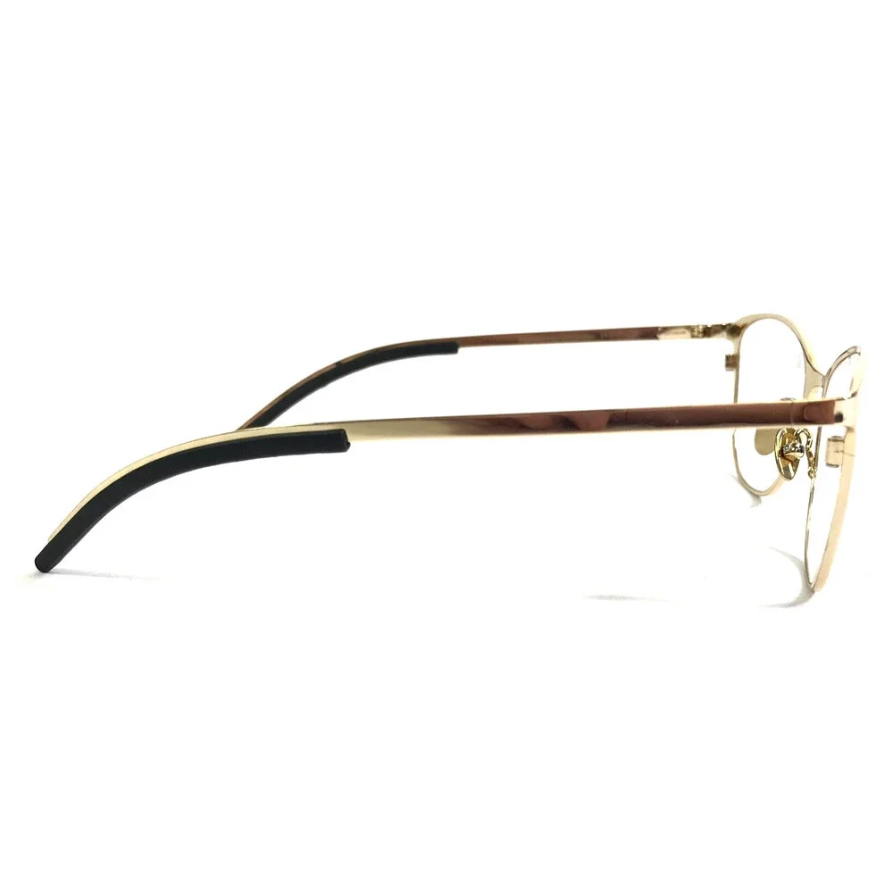 Tom Davies Eyeglasses Frames TD769 Col. 2320 Polished Gold Cat Eye 54-17-135